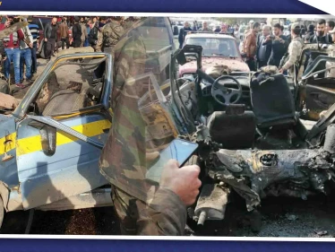 جرحى مدنيون جراء انفجار مفخخة بمدينة عفرين شمالي حلب
