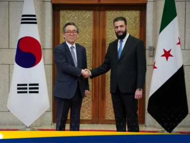 سوريا وكوريا الجنوبية توقعان اتفاقاً تاريخياً.. والشرع يستقبل الوفد الكوري (فيديو وصور)