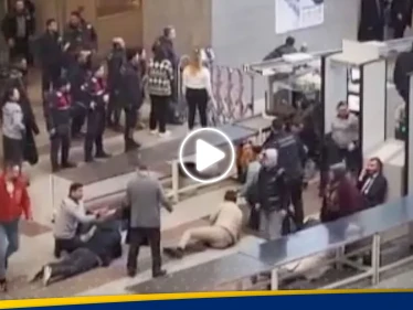 شاهد|| إطلاق نار أمام محكمة في إسطنبول.. ومقتل مسلحَين وحالة من الفوضى