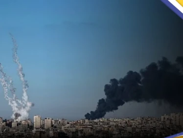 تبادل إطلاق صواريخ بين الجيش الإسرائيلي والفصائل الفلسطينية في غزة (فيديو)
