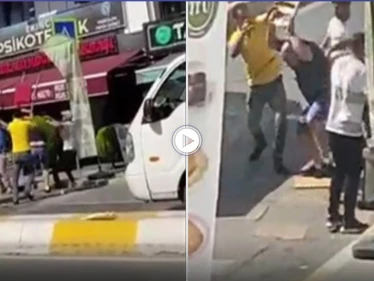 بالفيديو|| بالكراسي والعصي شجار في إسطنبول يوقع إصابات بالغة ويستدعي تدخل الشرطة والإسعاف