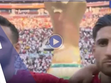 بالفيديو|| تأييداً للاحتجاجات.. منتخب إيران يرفض ترديد نشيد بلاده قبل مباراته مع إنكلترا