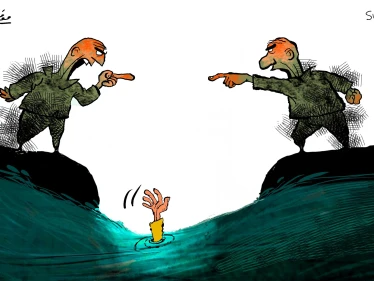 كاريكاتير || المهجرون !