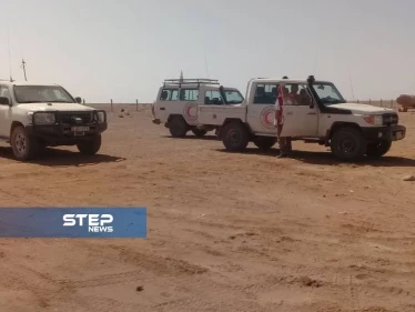 بالصور جانب من لقاء فريق الأمم المتحدة مع أهالي مخيم الركبان