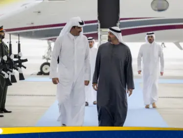 محمد بن زايد وتميم بن حمد