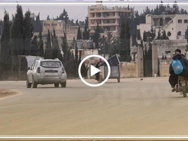 شاهد حركة نزوح كبيرة لأهالي ريف حلب الغربي هرباً من قصف النظام السوري وبوادر الحرب هناك