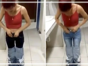 بالفيديو| موظفو محل ملابس يلقون القبض على سارقة سراويل مثيرة للعجب
