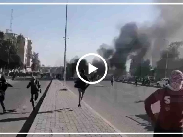 بالفيديو || أنصار "مقتدى الصدر" يطلقون الرصاص الحي على متظاهرين جنوب العراق
