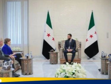 الشرع يجتمع بوفد من الكونغرس في دمشق بحضور براك