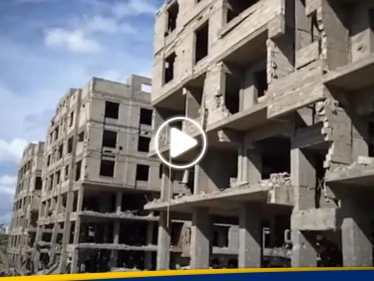 شاهد|| لقطات تُظهر تدمير أبراج مصرية قبل افتتاحها في غزة