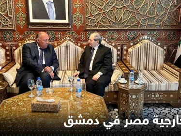 شاهد|| وزير خارجية مصر في دمشق في أرفع زيارة من نوعها منذ 12 عاما