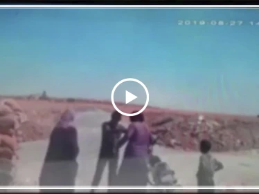 عنصر لميليشيا "قسد" يحاول تفتيش زوجة أحد الأشخاص.. هكذا رد عليه (فيديو)