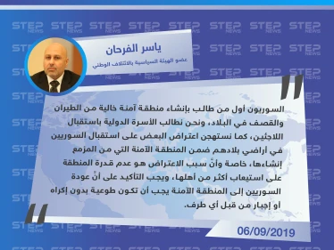 معارض سوري: نستهجن اعتراض الإدارة الذاتية على استقبال السوريين من غير أبناء المنطقة الشمالية الشرقية في المنطقة الآمنة