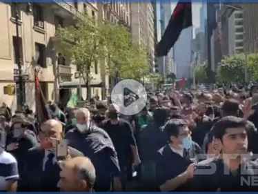 بالفيديو|| لطميات في نيويورك.. "الشيعة" يحيون مراسم عاشوراء في أمريكا