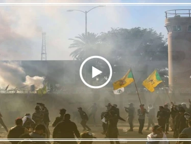 بالفيديو || مواجهات بين حرس سفارة واشنطن وأنصار "الحشد الشعبي" في بغداد .. وقيادة الأخيرة تأمر بالانسحاب - وكالة ستيب نيوز
