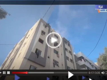 شاهد|| الجيش الإسرائيلي يستهدف بشكل مباشر سطح مستشفى الشفاء بغزة