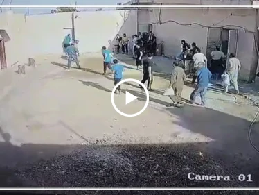 شاهد بالفيديو | سجناء من عناصر "داعش" يحاولون الفرار من أحد سجون "قسد" بريف الحسكة