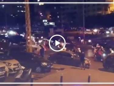 شاهد بالفيديو | أنصار حزب الله يجوبون شوارع بيروت والمتظاهرون يطلبون "الحماية"