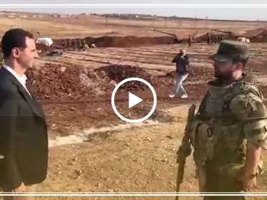 مدفعية النظام السوري تقصف جنوب إدلب بحضور بشار الأسد