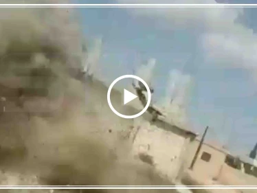 مدني يوثق إصابته بصاروخ جنوبي إدلب.. وتصعيد بالقصف تزامنًا مع زيارة الأسد(فيديو)