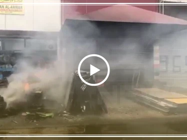 قتلى ومصابين بحريق ضخم داخل منطقة صناعية بالكويت (فيديو)