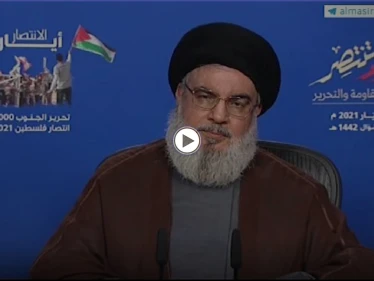 "خطاب السعال".. نصر الله يثير تساؤلات الناشطين حول صحته وأدرعي يعلّق (فيديو)