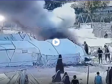 بالفيديو || نساء "داعش" الأوروبيات يفتعلن الحرائق في مخيم روج بريف الحسكة للفت الانتباه