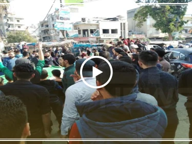 مظاهرة في مدينة إدلب ضد الجولاني وحكومة الإنقاذ