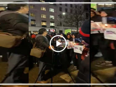 بالفيديو|| سيدة عراقية تخاطب محتجين موالين للنظام الإيراني: سليماني بجهنم.. الحقوه يا ذيول