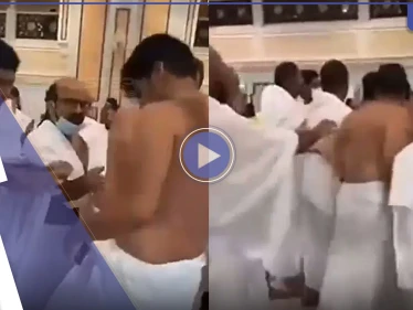شاهد|| شجار بين معتمرين في الحرم المكي.. وفيديو جرائم "تحت الستار" يكشف ما يفعله مقيمان عربيان داخل المسجد