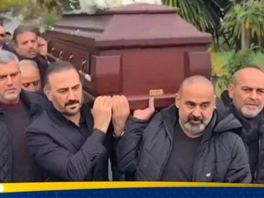 شاهد|| تشييع والد قصي خولي.. والنجم السوري يودعه بكلمات مؤثرة
