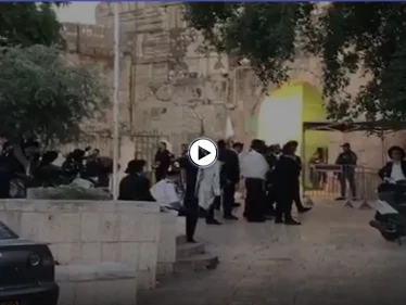 بالفيديو|| مستوطنون يستفزون المصلين في المسجد الأقصى بأدائهم "الطقوس التلمودية" بالتزامن مع رفع أذان المغرب