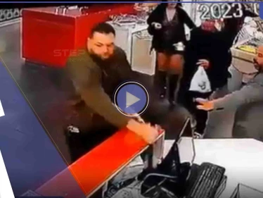 بالفيديو|| مشادة كلامية بين عنصر أمن لبناني وأحد الأشخاص داخل متجر تنتهي بإطلاق نار
