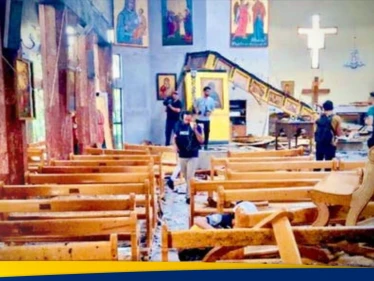 "بطل الكنيسة" يشغل السوريين.. ماذا فعل مع المهاجم الذي اقتحم مار إلياس بدمشق