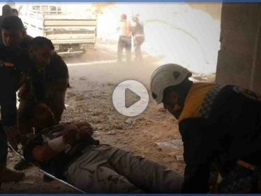بالفيديو || بحصيلة غير نهائية.. 5 قتلى وعدد من الجرحى جراء استهداف النظام مستشفى المغارة غربي حلب