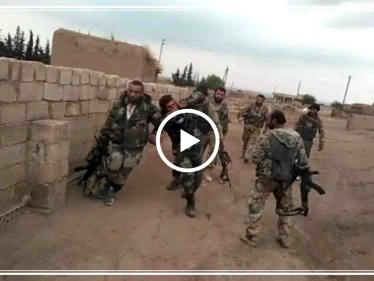 بالفيديو|| لحظة أسر عناصر النظام السوري على يد القوّات التركية وفصائل المعارضة برأس العين