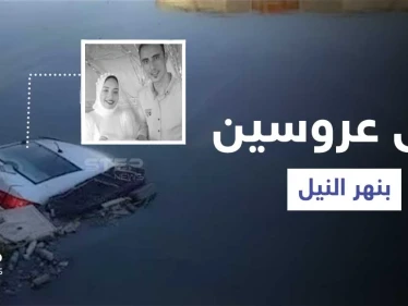 بالفيديو|| كاميرا مراقبة توثق لحظة غرق عروسين مصريين بنهر النيل بعد انقلاب عربتهما بليلة زفافهما