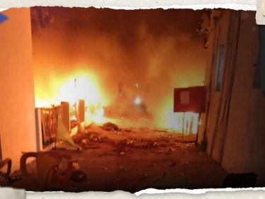 الجيش الإسرائيلي يرتكب مجزرة في أحد مشافي غزة.. وفيديو يرصد اللحظات الأولى للقصف
