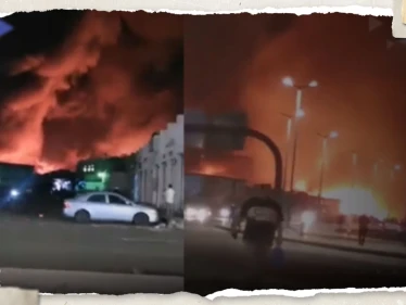 شاهد|| اندلاع حريق هائل بسوق الصواريخ في جدة.. والدفاع المدني يعلن السيطرة عليه