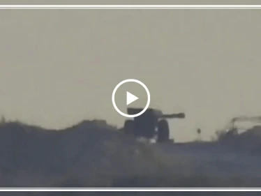 شاهد بالفيديو|| فصائل المعارضة تدمر مدفعاً لقوّات النظام بريف إدلب الجنوبي