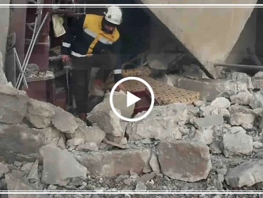 شاهد مجزرة مروّعة في بلدة كفرتعال غرب حلب نتيجة قصف جوّي روسي طال البلدة 21-01-2020