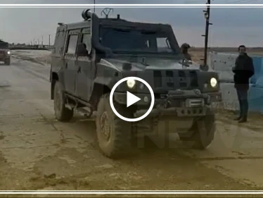 شاهد بالفيديو||رتل عسكري روسي ضخم يتجه نحو مطار القامشلي بعد تسيير أوّل دورية روسية تركية مشتركة
