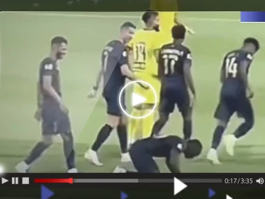 شاهد|| رد فعل رونالدو لحظة سجود ماني بعد هدفه في مرمى الحزم.. "لقطة لم ينتبه لها البعض"
