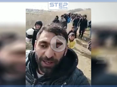بالفيديو || مئات اللاجئين ينجحون باجتياز الحدود اليونانية برًا.. وآخرين يُمنعون من الدخول بحرًا