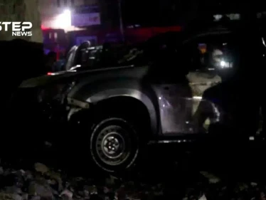 شاهد ما خلفه انفجار عبوة ناسفة بسيارة في مدينة الباب بريف حلب ليلة أمس