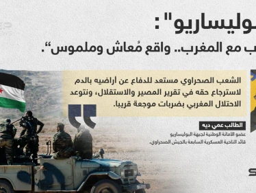عضو عسكري في"البوليسارو" (الطالب عمي ديه)، يهدد المغرب بضربات عسكرية، ويؤكد ان الحرب "واقع ملموس".