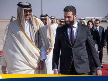 الشيخ تميم بن حمد يستقبل الرئيس أحمد الشرع في الدوحة لتعزيز التعاون الثنائي