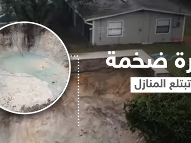 بالفيديو|| الأرض تنشق وتتحول إلى حفرة ضخمة في فلوريدا تبتلع منازلاً بمحتوياتها والأشجار المحيطة بها وفرق الإنقاذ تتحرك