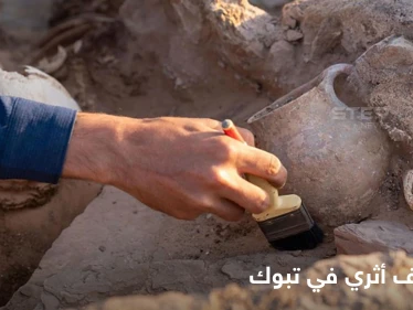 شاهد|| اكتشاف أثري في تبوك.. مقبرة تحوي الأحجار الكريمة والعاج في مستوطنة تعود للألف الثالث قبل الميلاد