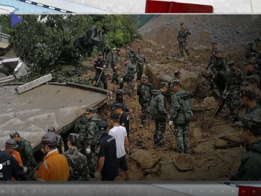 14 قتيلا في انهيار أرضي جنوب غرب الصين